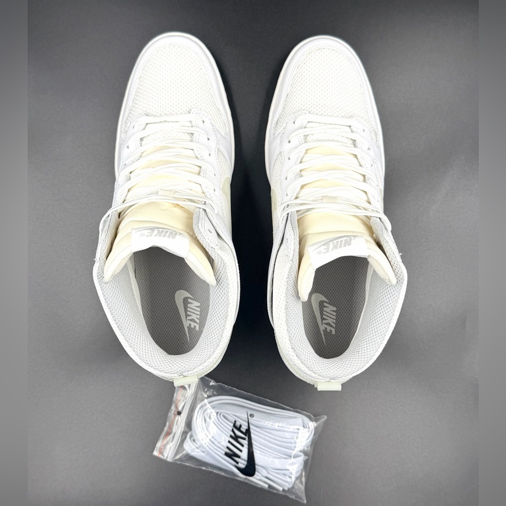 Nike Wmns Dunk Wedge Sky Hi Essential 'Sail' - Rare - Picture 2 of 15